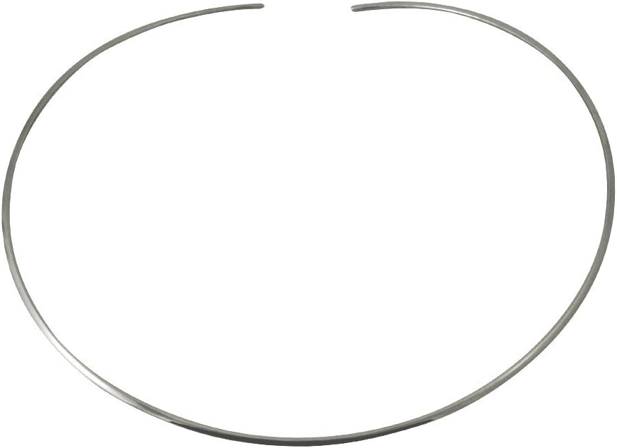 apop nyc 925 Sterling Silver Thin Cuff Choker Collar Necklace