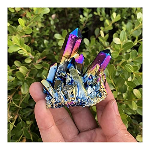 WGPHD Salud y hogar 50 g / 80 / 120g Cuarzo Natural de Cuarzo Caliente Cristal de Titanio Grados de Titanio Espécimen de Cura Piedra (Size : 50g)