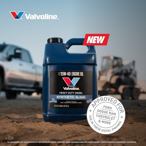 Image of Valvoline Heavy Duty Synthetic Blend 15W-40 Diesel Engine Oil 2.5 GA, Case of 2
