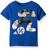 MLS San Jose Earthquakes Boys Dream Job Soccer Player Short Sleeve Tee, 12 Months, Master Blue