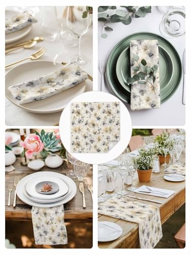Servilletas de Tela 20x20 Pulgadas Set x6 Beige miniatura 4