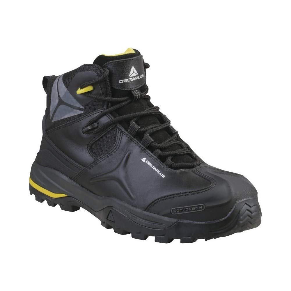 Delta Plus TW402S3NO44 - Botas altas de piel (5 unidades, S3 HRO HI CI SRC, talla 44), color negro