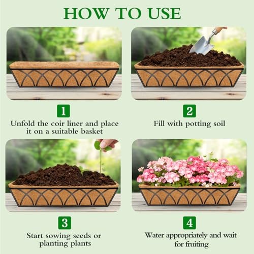 Get 2 Pack 24 Inch Coco Liners for Planters with code 5HZXWYI6 - Image 6