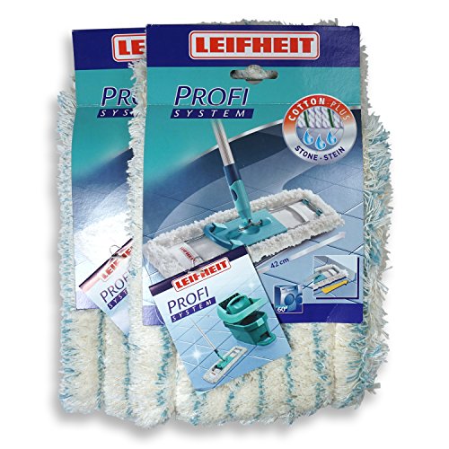 Preisvergleich Produktbild Leifheit Spar-Set 55110 2x Wischbezug Profi cotton plus