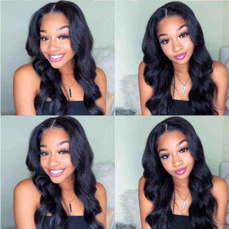 Miniatura 6 de Pelucas de cabello humano ondulado con encaje frontal HD de 13 x 4 pulgadas, pelucas de encaje frontal de 24 pulgadas, predepiladas con abuelitos,