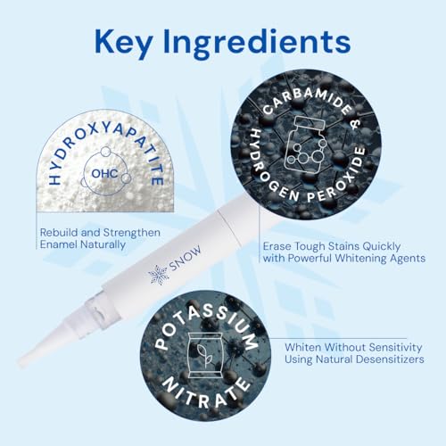 snow diamondseries wand - strengthens your teeth by repairing and rebuilding enamel while you whiten - travel size 2 ml