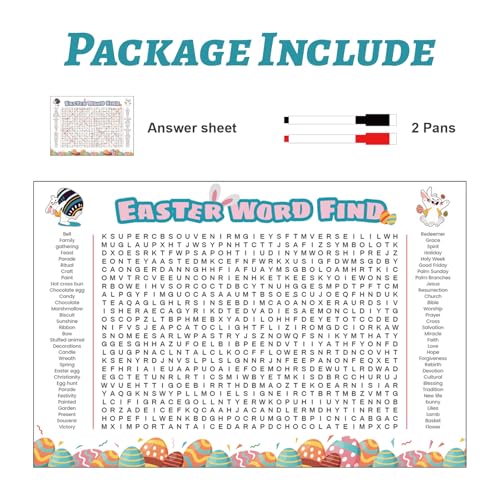 Giant Easter Word Search Poster Under $5 with Code JB3T3CAI