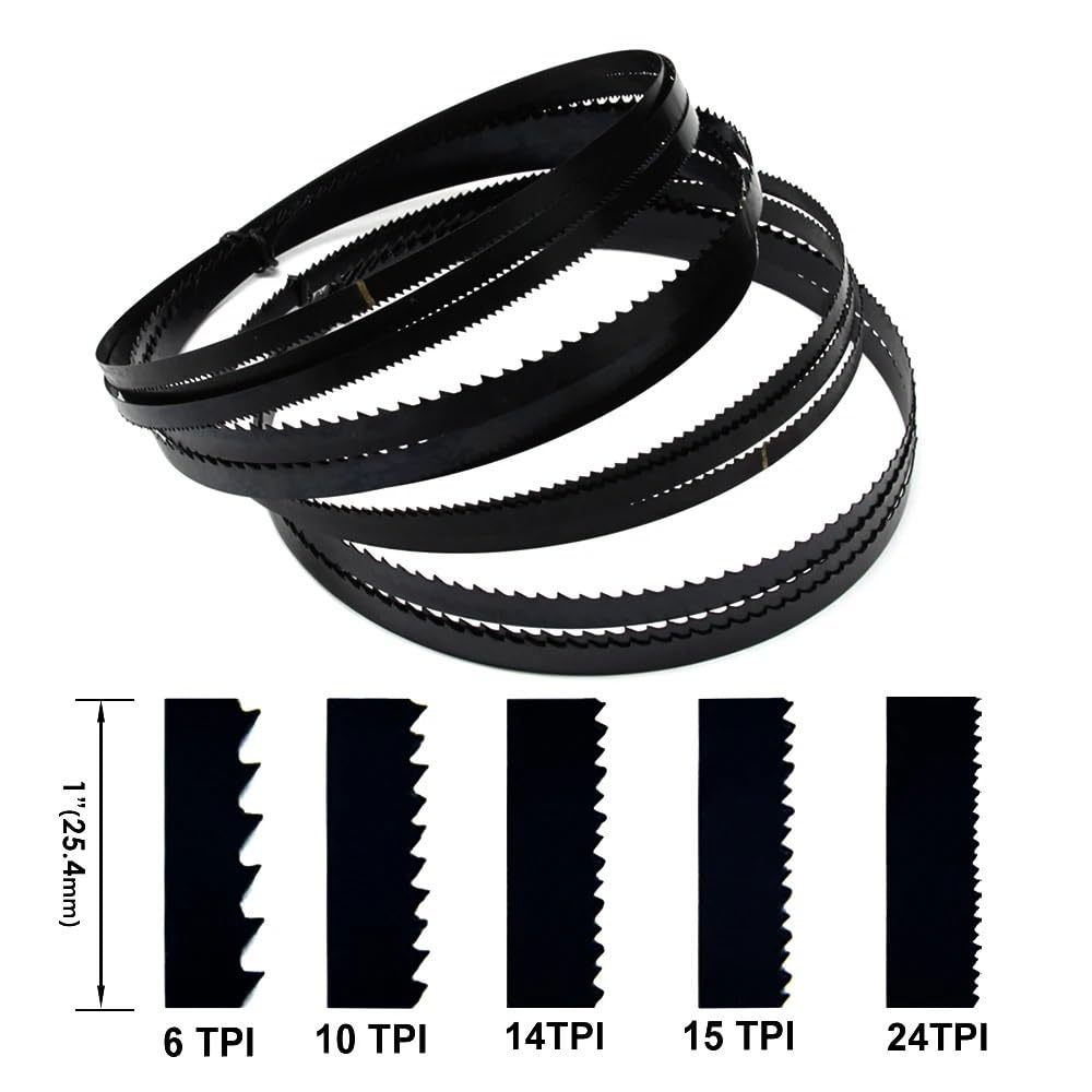 Piły taśmowe 2 sztuk brzeszczoty do pił taśmowych 1400 1425 2240 1065 1511 1575 1650 1730 1826 2320 Mm 6 10 14 24 TPI brzeszczot do piły taśmowej do obróbki drewna(1712x9.7mm - 6TPI)