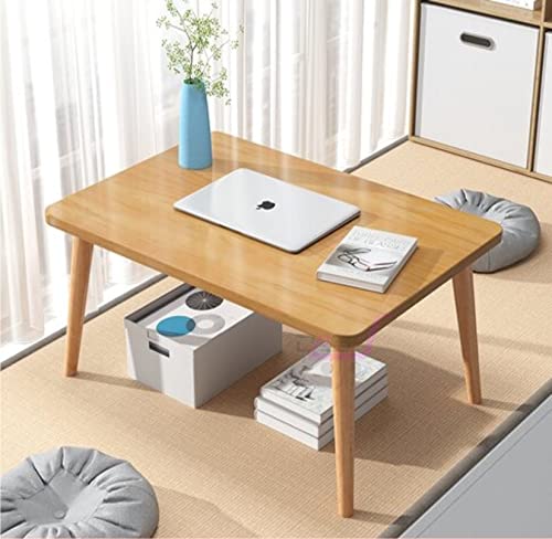 Image of BAS Brwon Art Shoppee Fold-able Rectangle Shaped Side Table /Tea Coffee Breakfast and Laptop Table ( Engineered Wood,Natural )