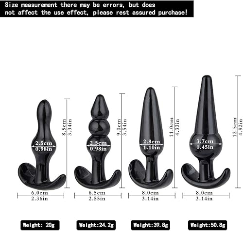 Kit com 4 Plugs Anais Preto