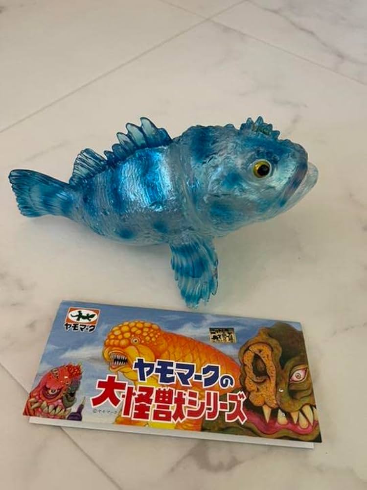 ヤモマーク ソフビ カサゴ クリア成型　青 Yahoo!オークション - ヤモマーク カサゴ クリア成型 yamomark