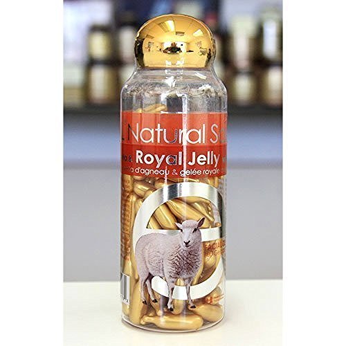 placenta facial moisturiser with vitamin e & royal jelly, 100 gelcaps, bill natural sources