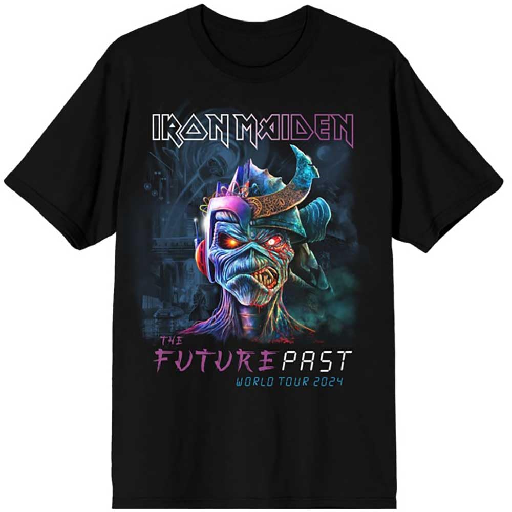 Rock Off Black Iron Maiden - The Future Past World Tour '24 - T-Shirt - Cotton - Size M - Officially Licensed Merch