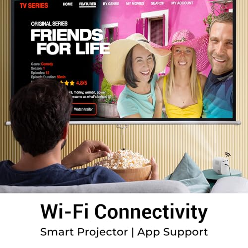 ZEBRONICS PIXAPLAY 53, Smart Vertical Projector, 3500 Lumens, 4K Support, 120 Inch Screen Size, Auto Focus, Auto Keystone, Bluetooth, HDMI, USB,... - Image 4