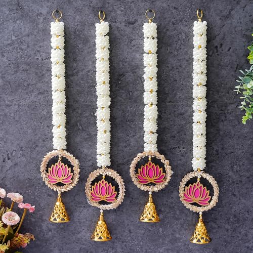 Best Artificial Flower Garlands: Festive Floral Decor 52 Sanvatsar Decorative Artificial Flower Wall Hanging, Pearl String...