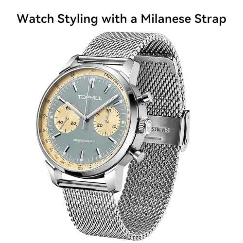 Image of TOPHILL Men Watches Automatic Mechanical Watches - Dive, GMT, Chronograph & Dress Styles | 316L Stainless Steel, Sapphire Crystal, Ceramic Bezel | 5ATM-300M Waterproof with Super Luminous | Classic Business & Sport Casual