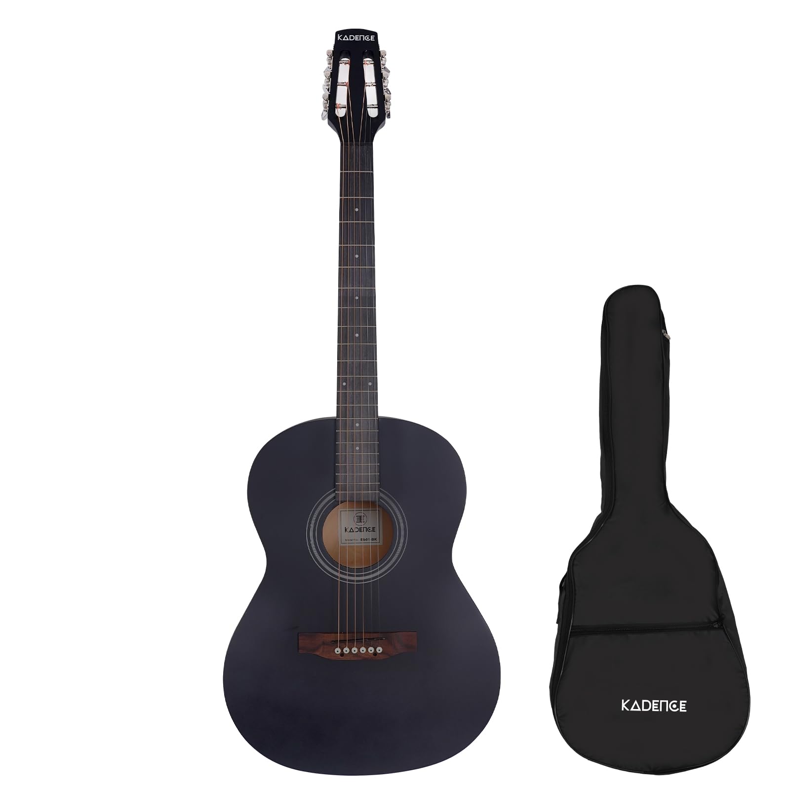 Kadence BB01 Dreadnought Acoustic Guitar + (free online learning Course) - Black