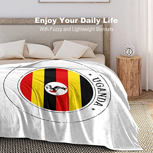 Couverture Uganda plaid drapeau ougandais, idée cadeau idéale
