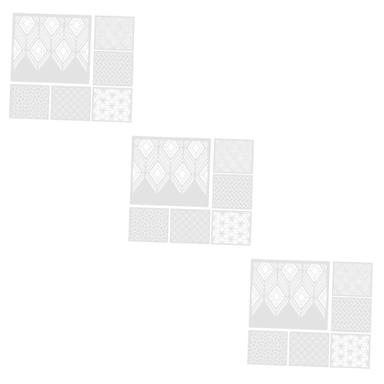 18pezzi Stencil Decorativi per per Dolci e Dessert per Cake Painting e Riutilizzabili e Facili Usare