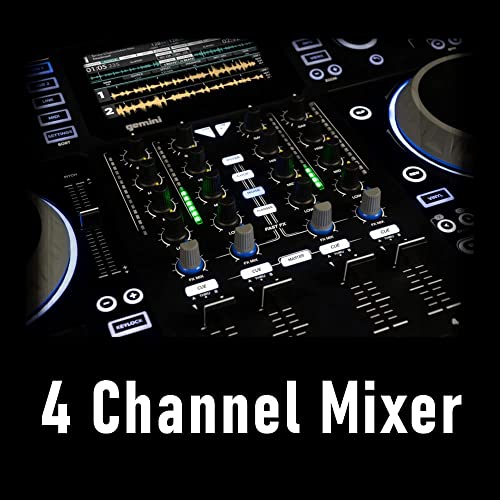 Gemini Sound SDJ-4000 Standalone / MIDI Controller DJ Equipment Console-Tabelle mit 2 Decks, 4-Kanal-Audiomischer… - Image 4