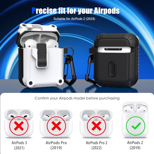 Image of RFUNGUANGO for Airpods 2nd and 1st Generation Protective Cases White