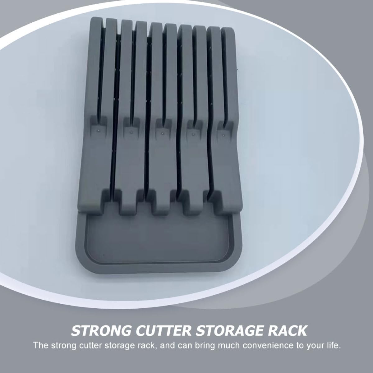ifundom Porta Coltelli da Cucina in Plastica Pp Organizer Semplice e Drenante, Supporto per Coltelli Multifunzione per Cucina e Casa
