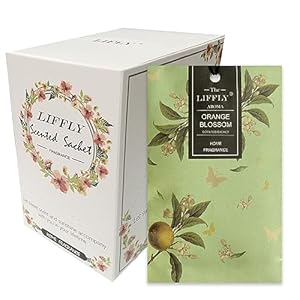 14 Packs Orange Blossom Sachets fit Drawer and Closet