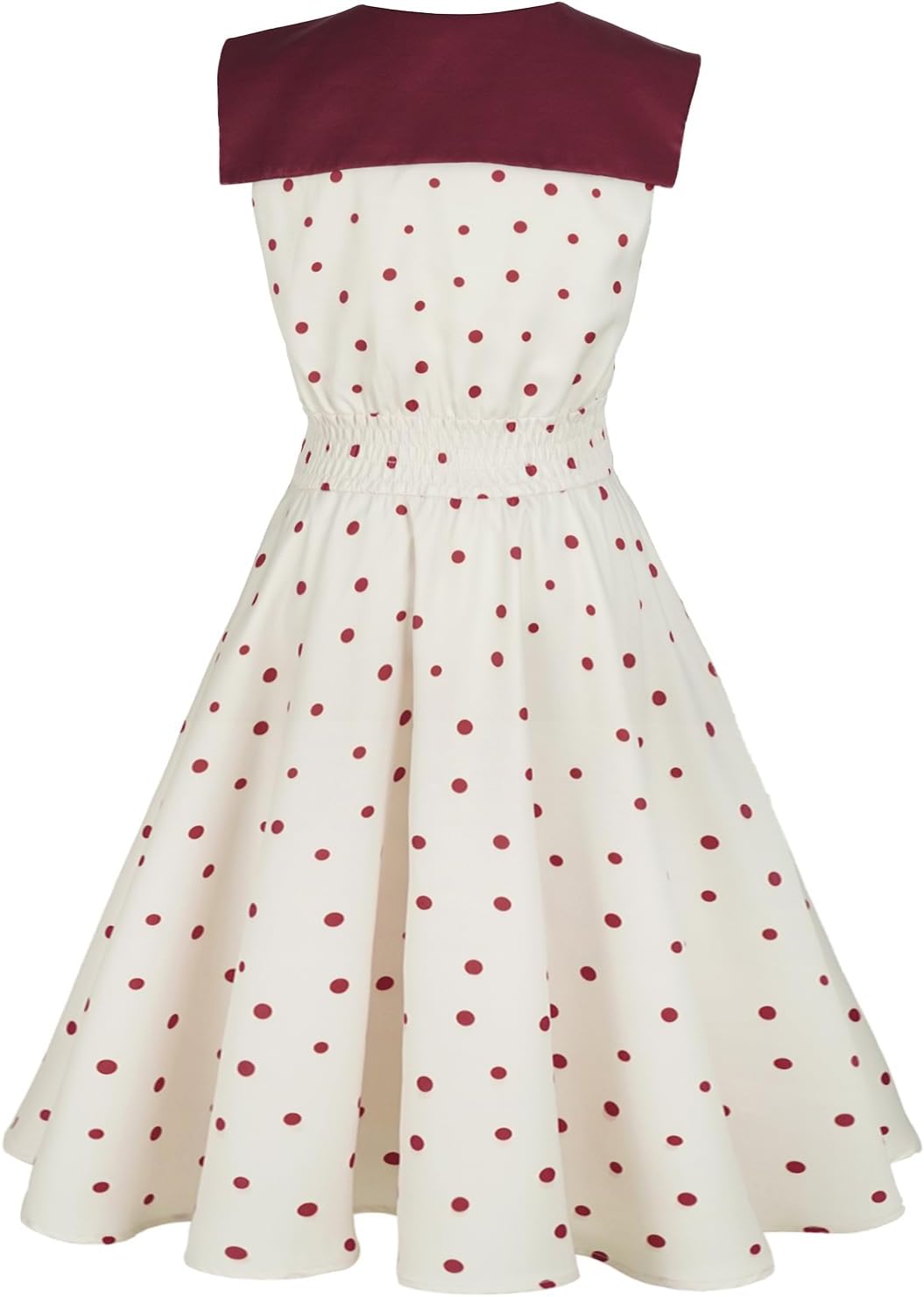 Women's 1950s Dress Tea Party V-Neck Sleeveless Dress - Image 5