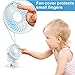 Cambond Baby Stroller Fan Clip - On Desk Fan Rechargeable Battery Powered Baby Fan Portable Small Fan for Baby Carseat Travel Camping, White