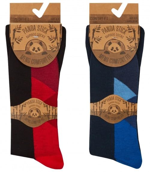 Mens Bamboo Coloured Sole Socks in Blue, size: One Size2