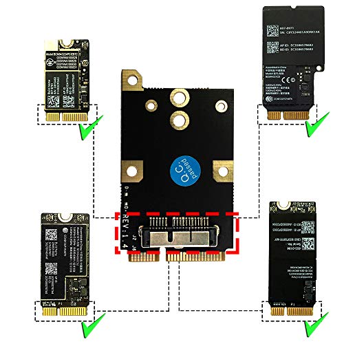 HUYUN WLAN Card transforms/Converter Mini PCI-E Adapter Card para BCM94360CSAX bcm94360cs2 BCM94360CD BCM94331CD miniatura 2