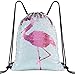 SEGORTS Mermaid Sequin Drawstring Bags Rainbow Reversible Sequin Dance Bags Gym Backpacks for Girls Kids