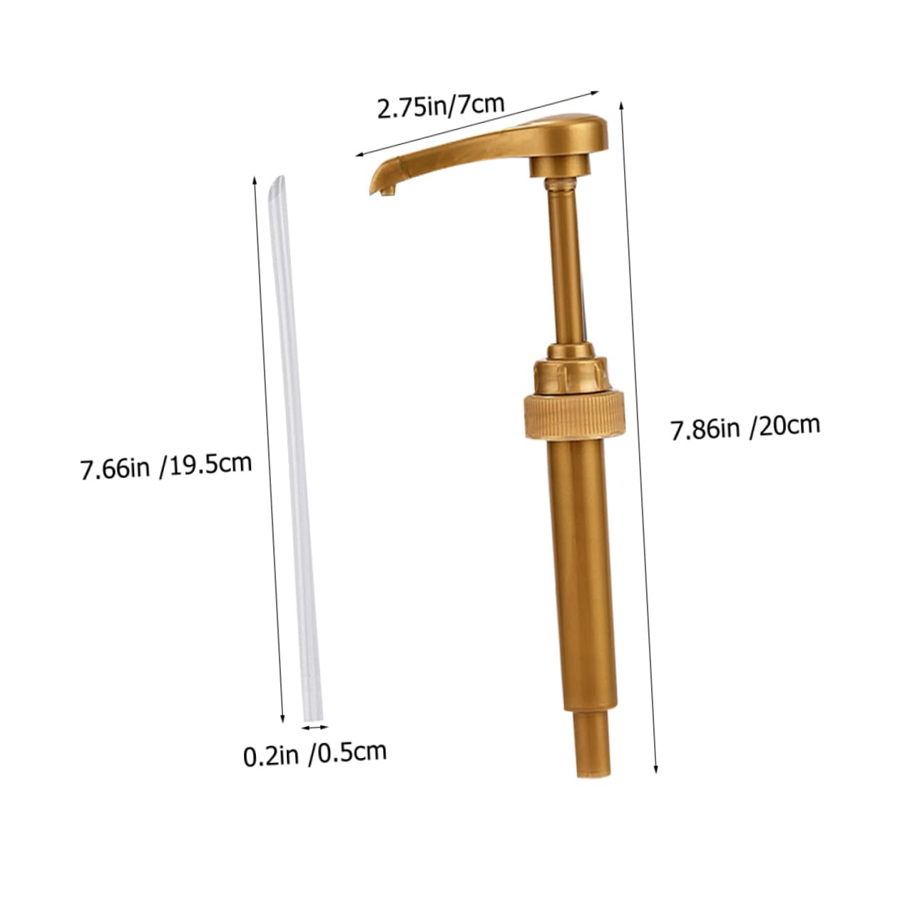 TOVINANNA Sugar Dispenser Pump Kitchen Syrup Dispenser Pump 6pcs Replacement Pumps for Syrup Bottles