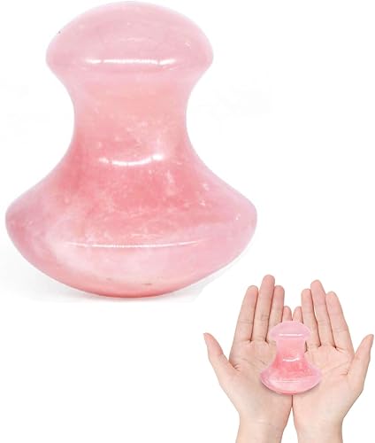 Seta Gua Sha Natural Cuarzo Rosa Aventurina Gua Sha Hongo Masajeador Facial Piedra para Ojos Cuello Belleza Spa Masaje Relajante Piedra Masaje