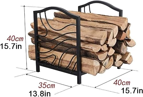Support à bûches de cheminée avec base surélevée anti-humidité - 3