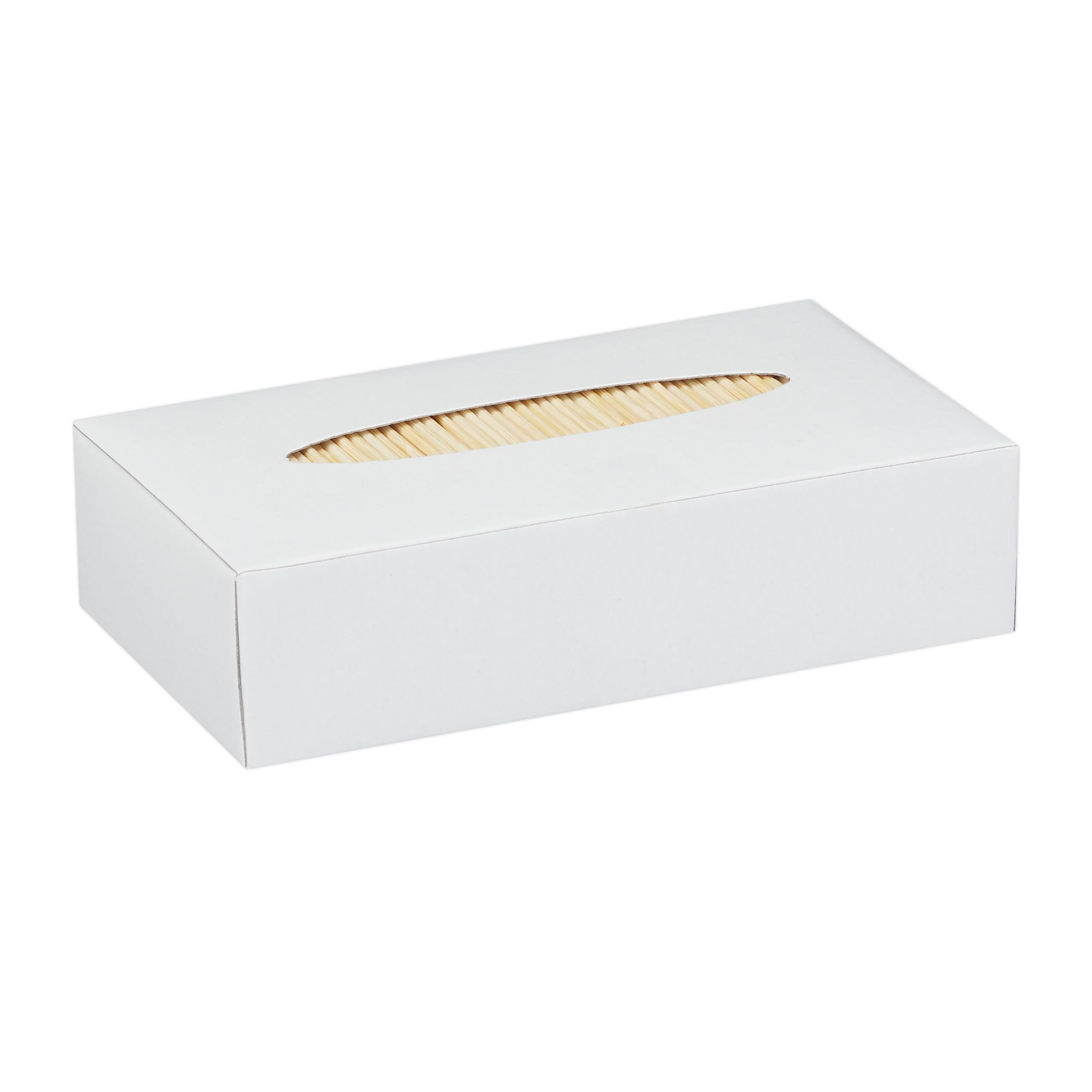 Relaxdays Cure-Dents en Bois Lot de 5000, Cure-Dents Fins