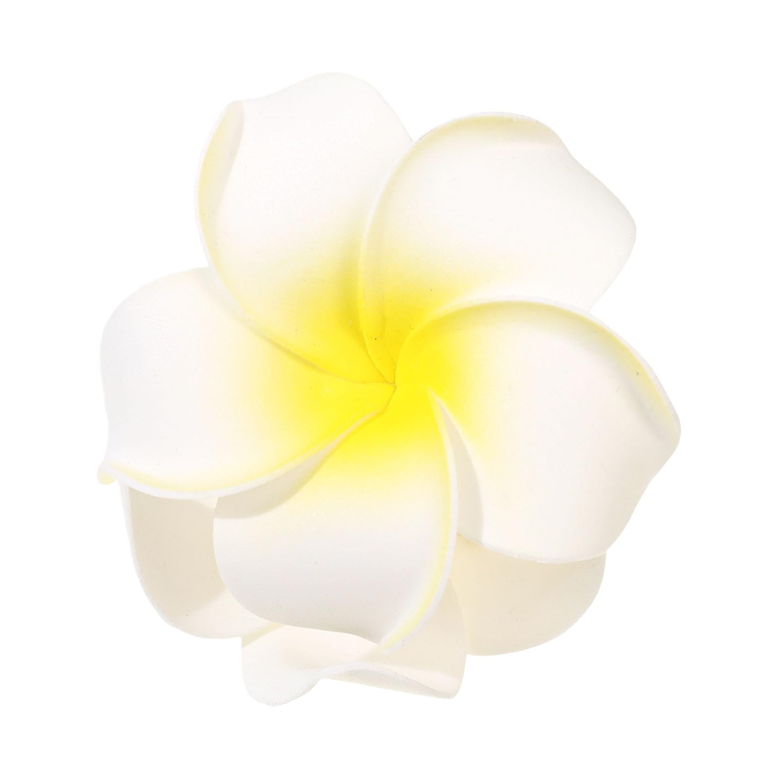 YUXITA Light weight Resin Plumeria Hair Clip For Women Comfortable Beach Vacation Accessory With Realistic Flower