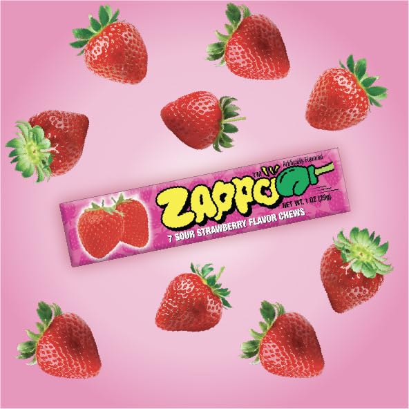 Image of Zappo Sour Flavored Chews Packs (10 Pack, Mix)