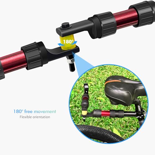 Mimoke Fahrradanhänger Adapter – Modularer Nylon-Komponenten-Design, Dämpfungs- und Lenksystem, für Fahrräder mit Sitzrohrdurchmesser 27-32 mm geeignet