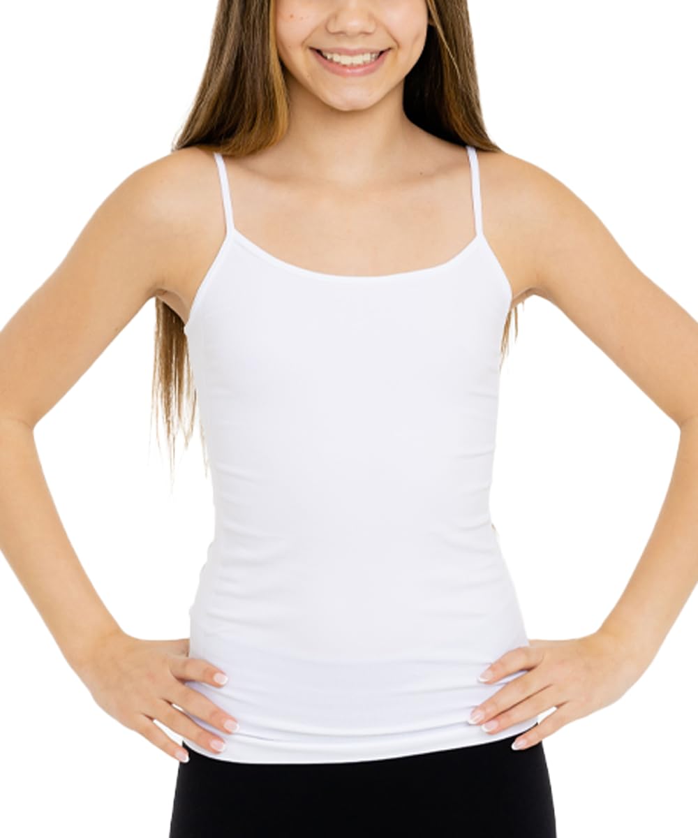 Malibu Sugar Girls Camisole - Girls Cami Tank Top - Cami for Girls Size 7-14