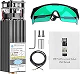 Titoe 20W Engraver Module 3018Pro Engraving Machine Accessory 5500mW Optical Power/ 200000mW Electric Power for CNC Machine 3018/ 3018Pro/ 3018 Max/Most Engraving Machine