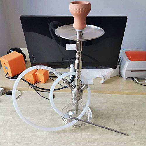 BGSFF Shisha Shisha, LED transparentes Acryl Shisha Set, mit Silikonschale, Schlauch, Holzkohlenhalter Komplettset LED… – Bild 3