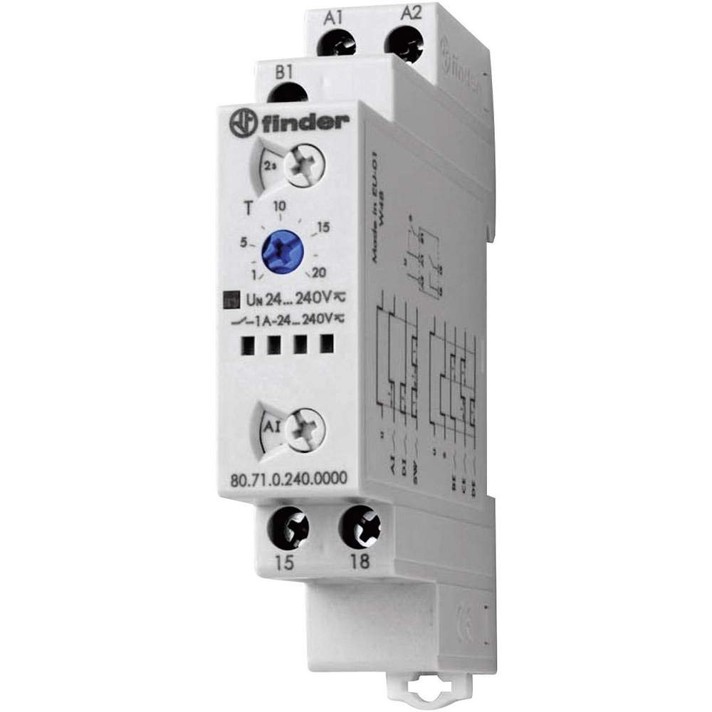 Finder Serie 80 - Temporizador monofunción con Salida 24vac/Corriente Continua