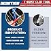 DEUOTION T-post Clips Tool, Fixing Fence Clip and Wire Steel Bender T-post Handheld Twisting Tool, Multi Functional Bender