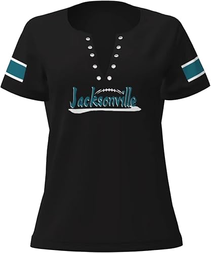 Miniatura 8 de KREDE Camisetas Jacksonville personalizadas de manga corta cuello redondo hombres mujeres jóvenes regalos