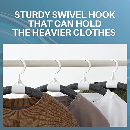 Displays By Jack No Shoulder Bumps Sweater Coat Hangers Padded No Slip Clothes Hanger Flexible Bendable For Bump Free Clothing Adjustable Versatile thumb #3
