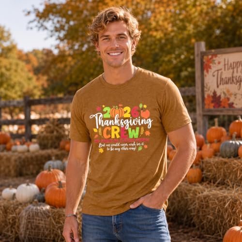 FAYALEQ 2026 Family Thanksgiving Shirts Thanksgiving Crew Matching Shirt - image 2