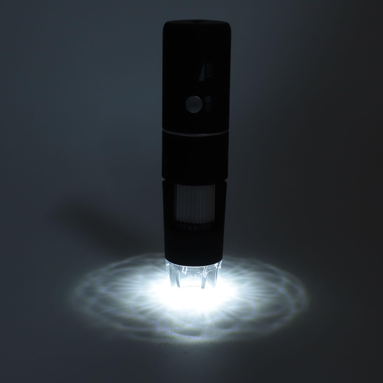 KUIDAMOS Microscopio Digital Inalámbrico 1000X Cámara WiFi de Alta Definición para Experimentos Escolares y Uso Doméstico, 8 Luces LED