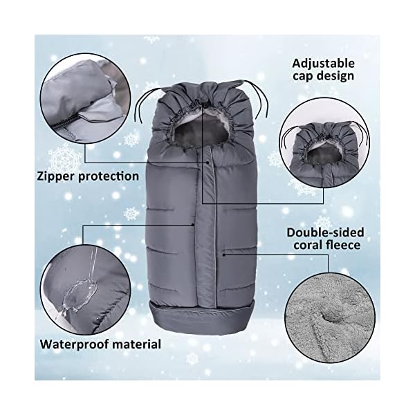 Fairy Baby Baby Fusssack Kinderwagen Universal Wintersack Kinderwagen Fußsack Babyschale – Bild 4