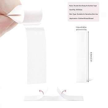 10 Strips Double Sided Body Tape For Fashion, Double Sided Adhesive